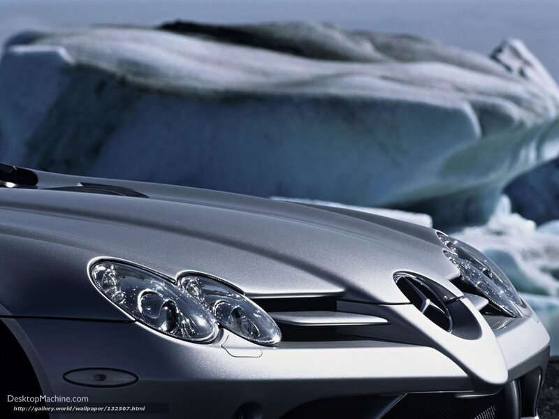 Mercedes-Benz SLK in icy landscape