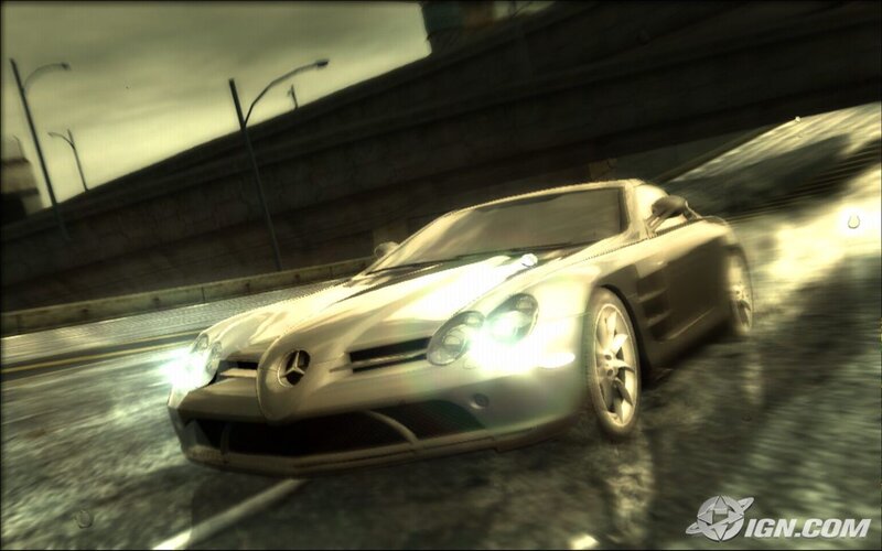 Mercedes-Benz SLR in a video game