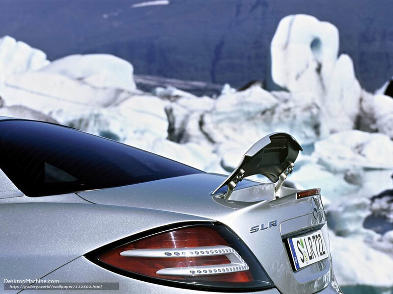 Mercedes-Benz SLR in icy landscape