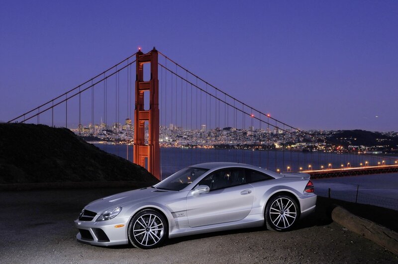Mercedes-Benz SLR McLaren at Golden Gate Bridge