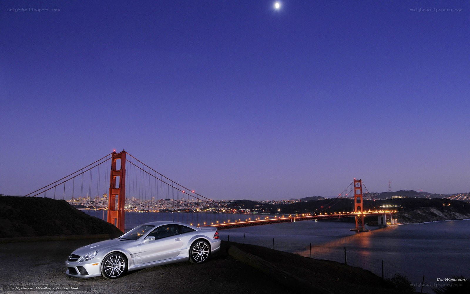 Mercedes-Benz SLR McLaren at Golden Gate Bridge