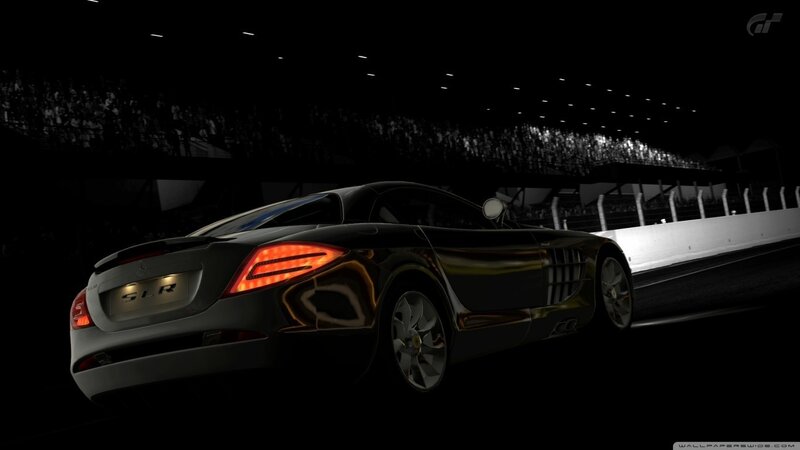 Mercedes-Benz SLR McLaren — Black, Dramatic, Night