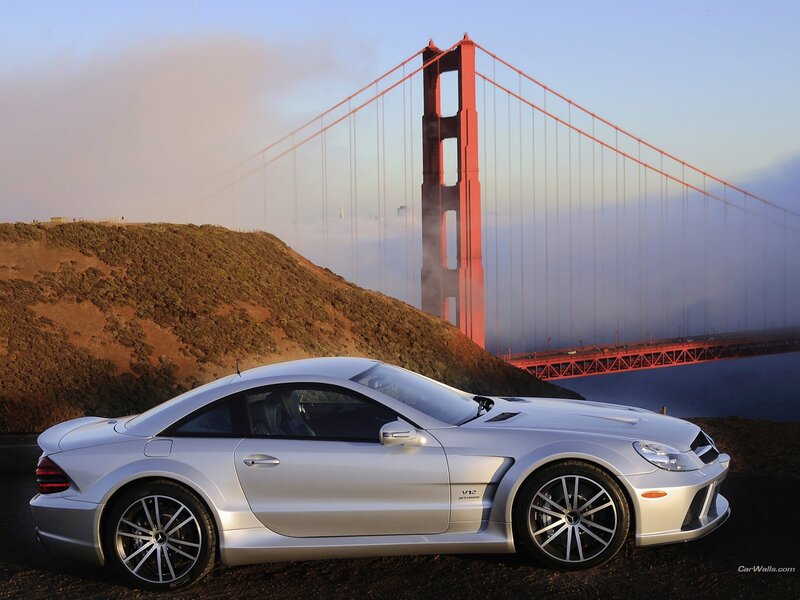 Mercedes-Benz SLR McLaren by Golden Gate Bridge