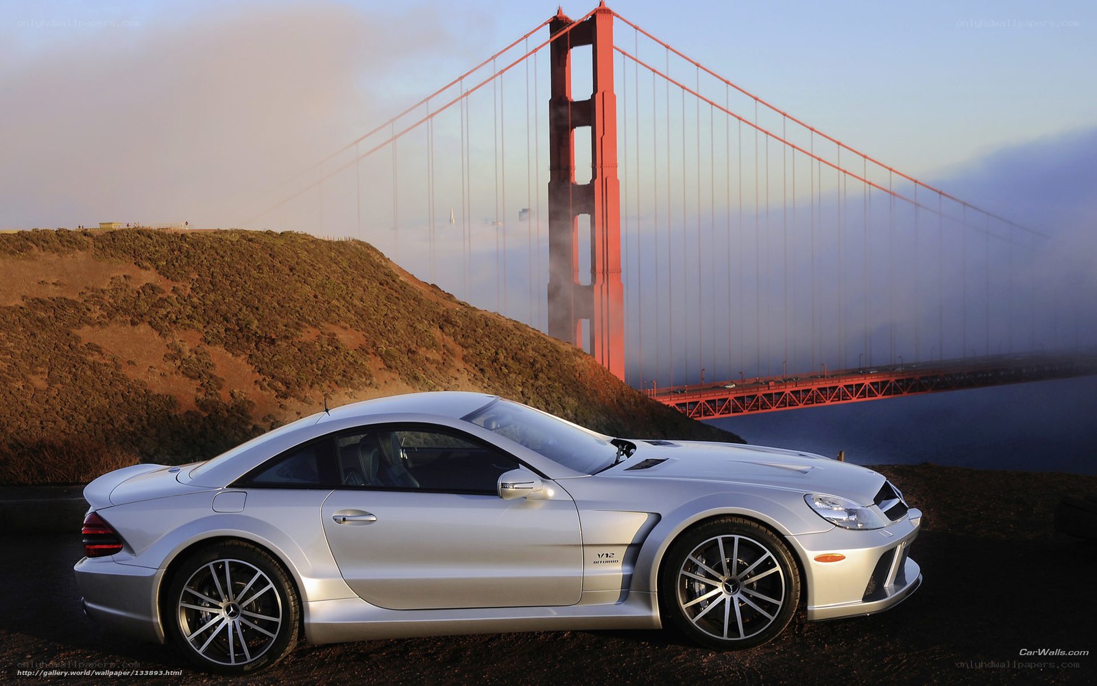 Mercedes-Benz SLR McLaren by Golden Gate Bridge