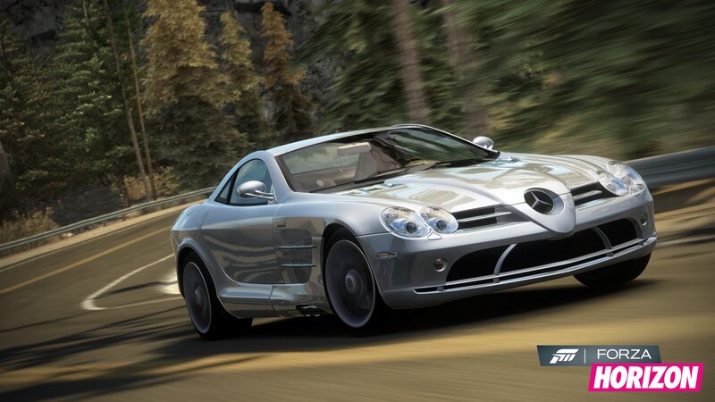 Mercedes-Benz SLR McLaren on a winding road