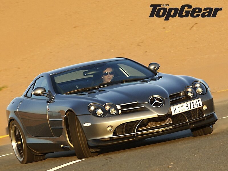 Mercedes-Benz SLR McLaren on desert road