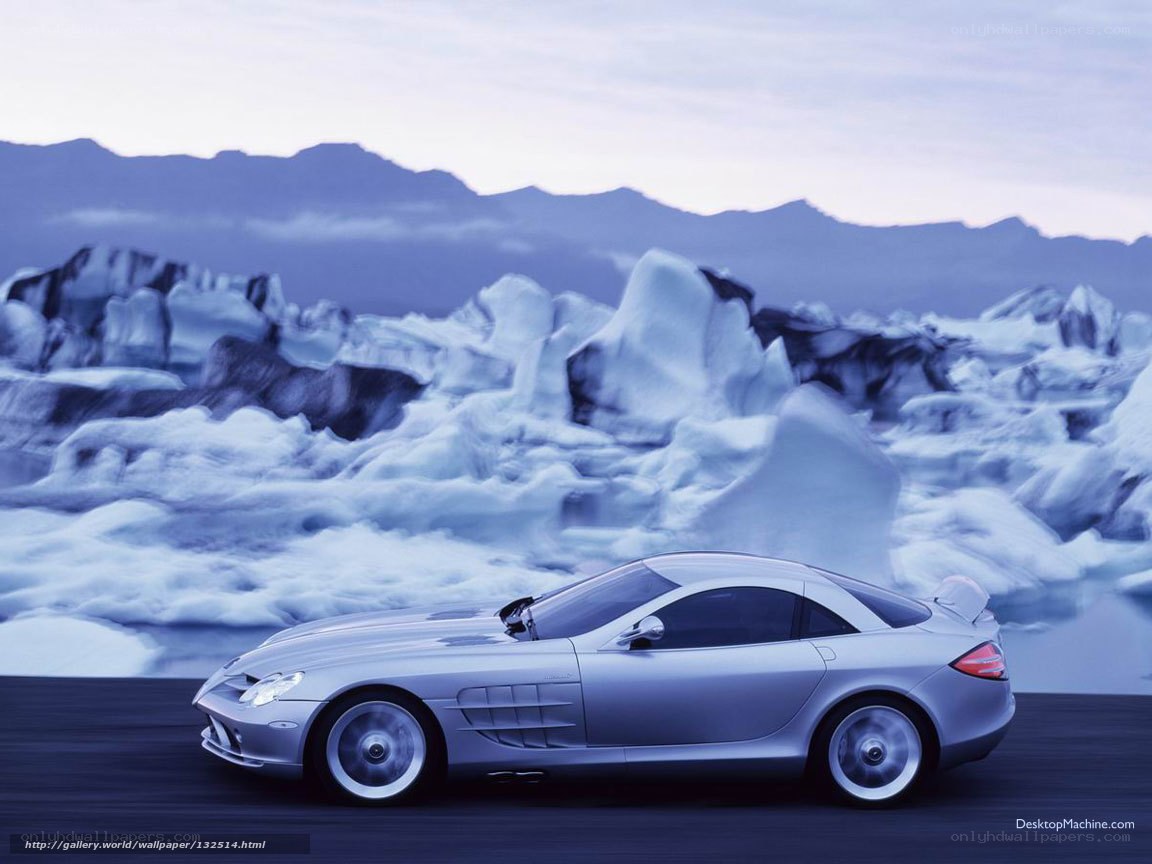 Mercedes-Benz SLR McLaren on ice