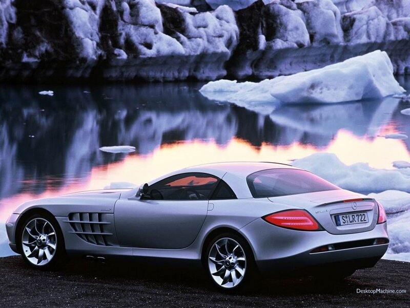 Mercedes-Benz SLR McLaren on ice