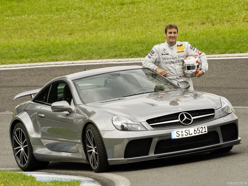 Mercedes-Benz SLR McLaren with driver