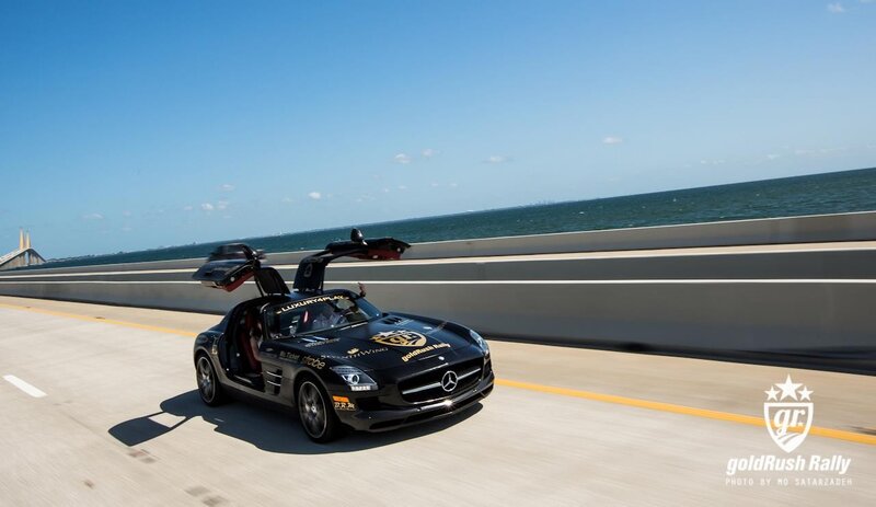 Mercedes-Benz SLS AMG on coastal highway
