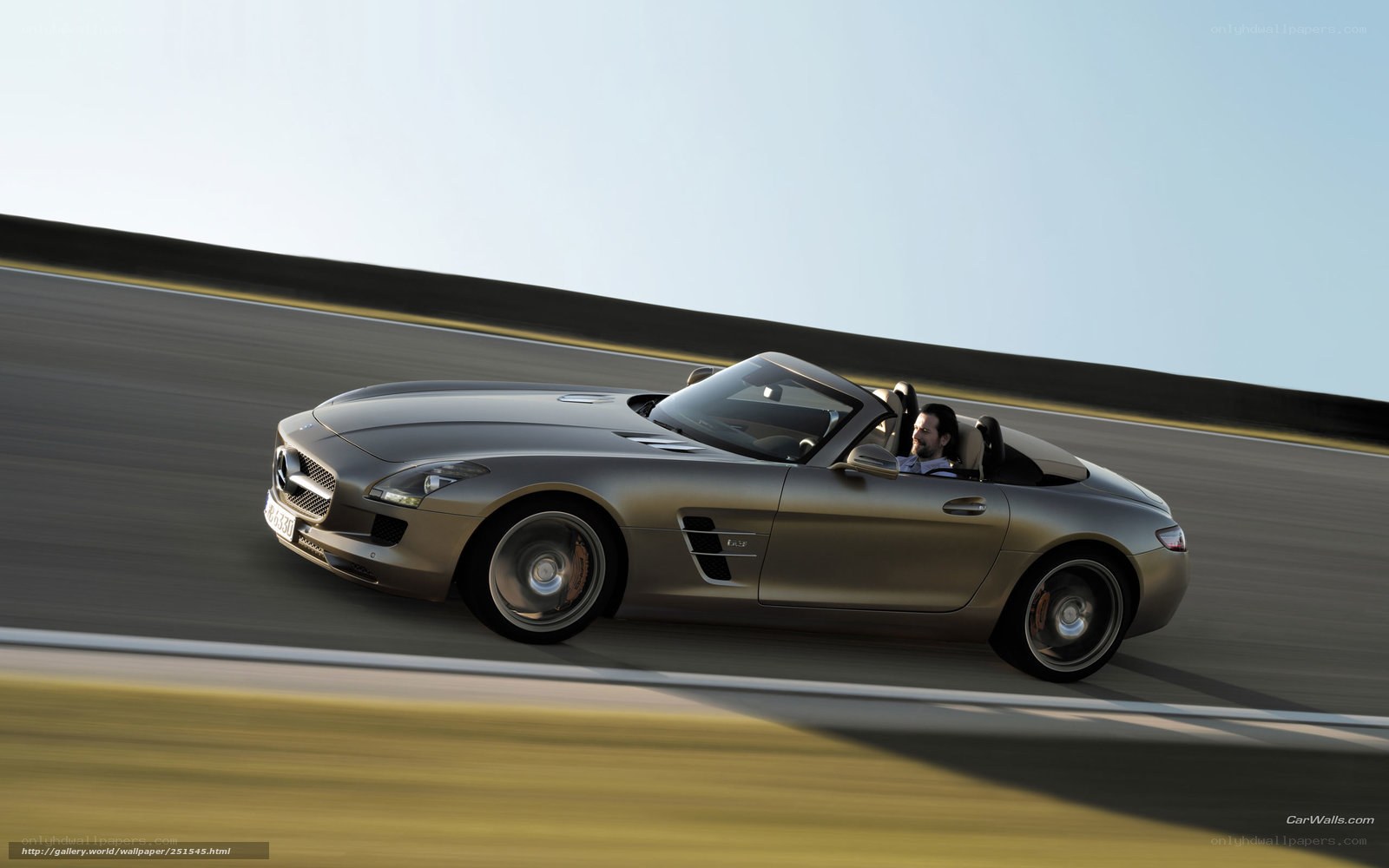 Mercedes-Benz SLS AMG on track
