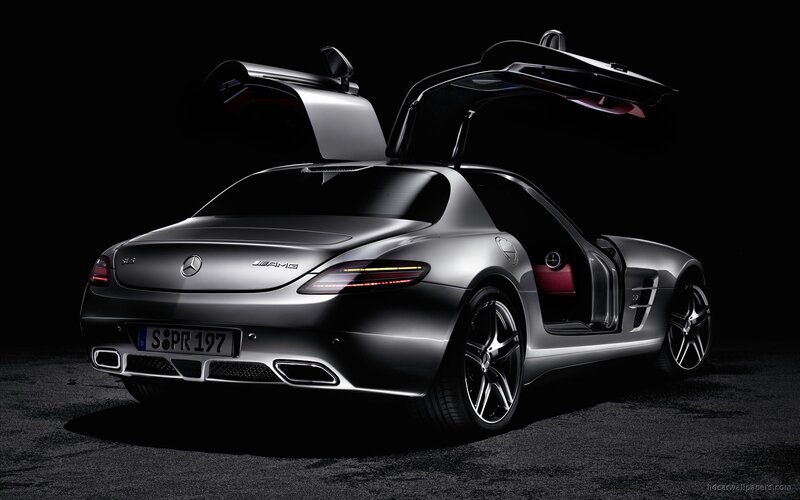 Mercedes-Benz SLS AMG with doors open
