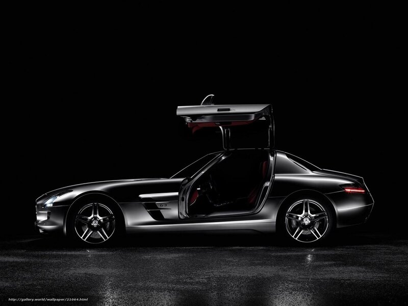Mercedes-Benz SLS AMG with open door