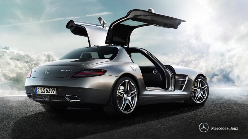 Mercedes-Benz SLS AMG with open doors