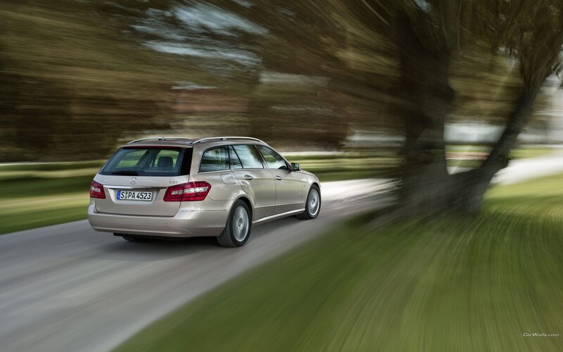 Mercedes-Benz station wagon in motion