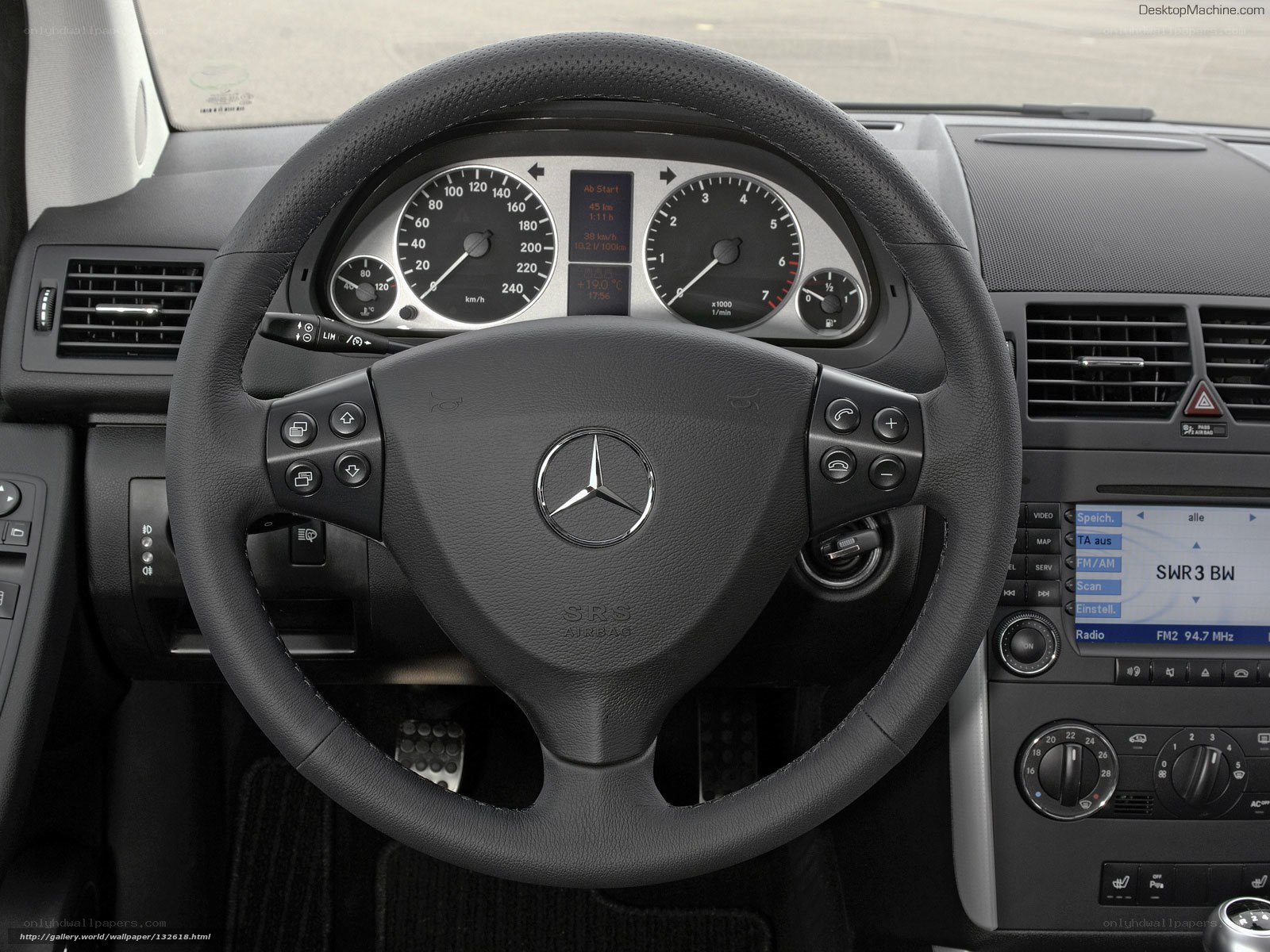 Mercedes-Benz steering wheel interior