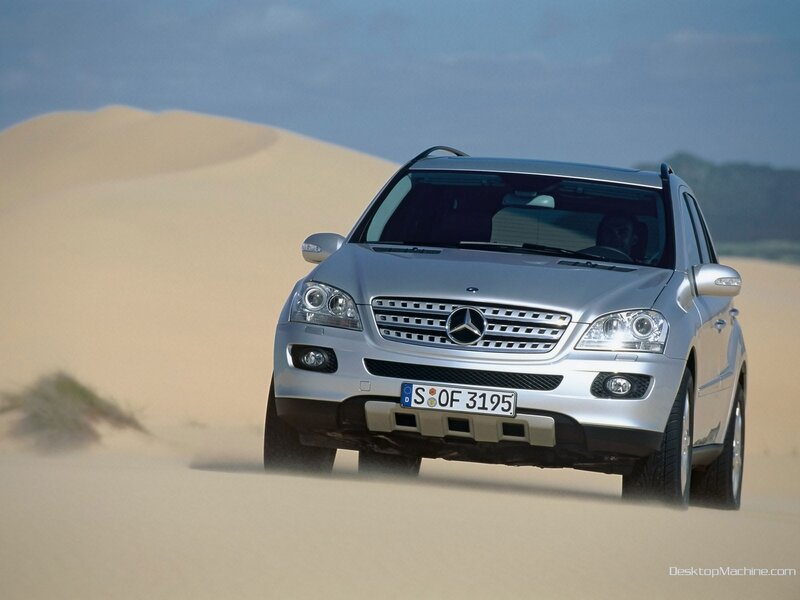 Mercedes-Benz SUV in desert