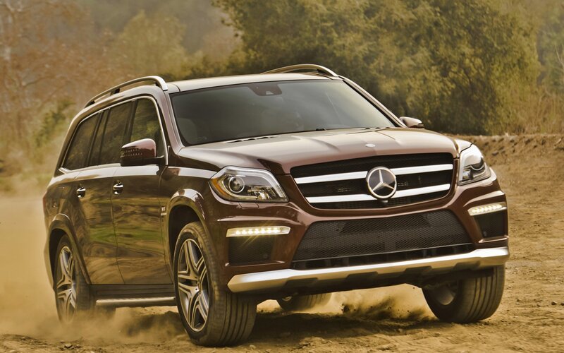 Mercedes-Benz SUV on dirt road