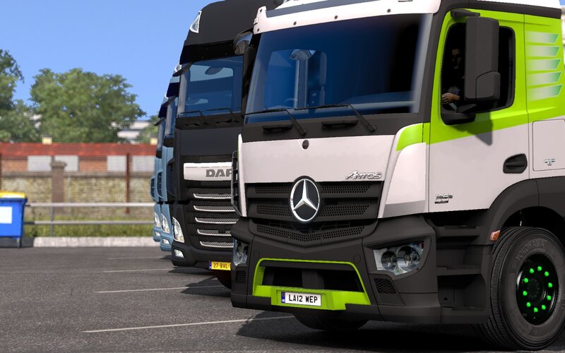Mercedes-Benz Truck in Line