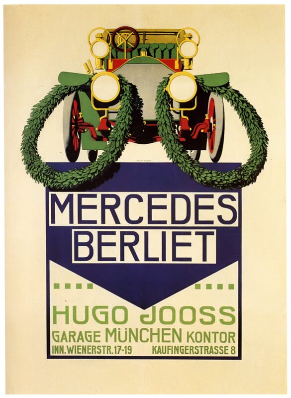 Mercedes Berliet vintage car ad