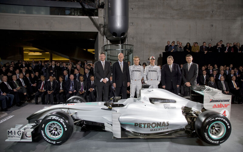 Mercedes F1 car launch