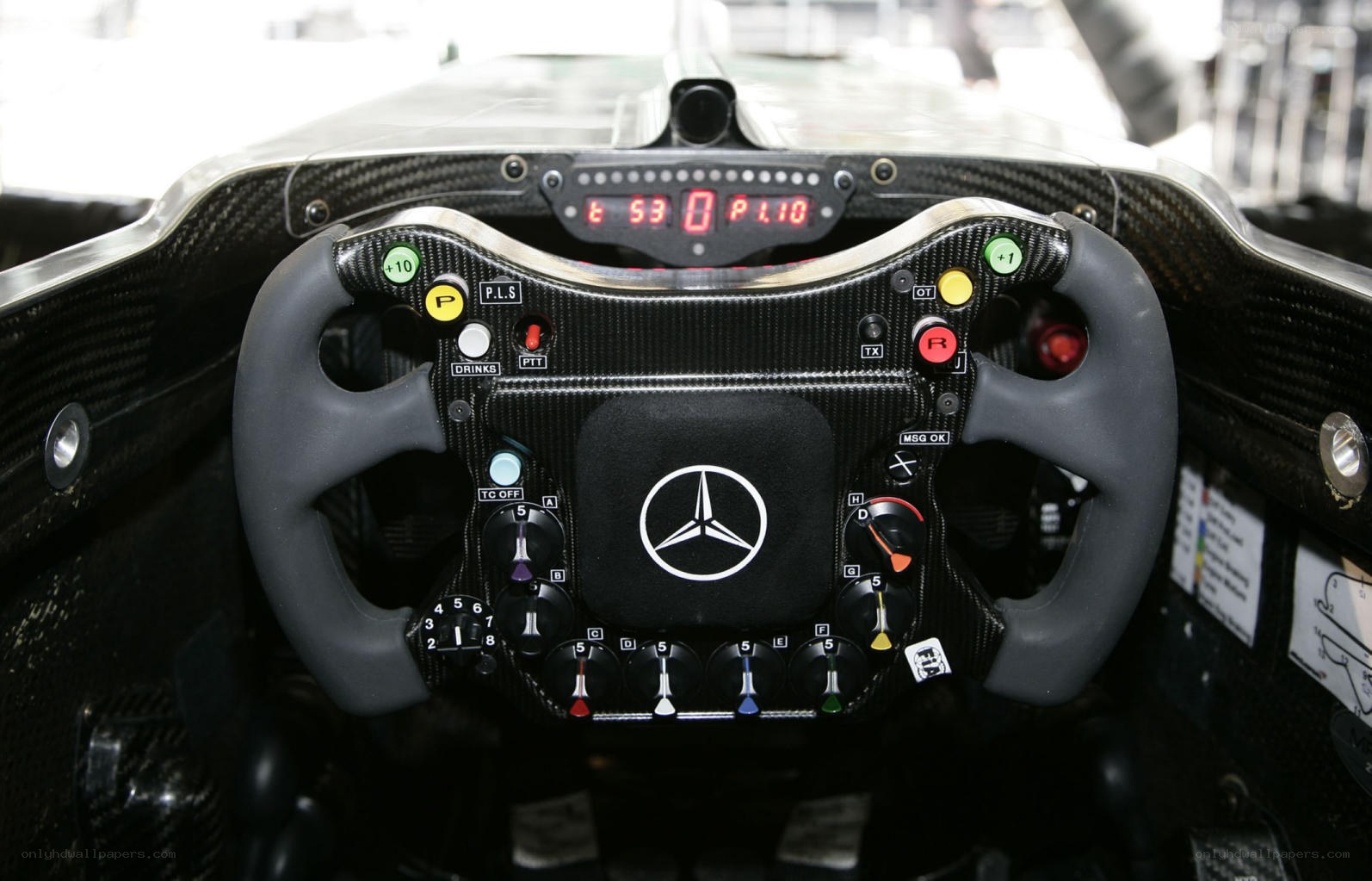 Mercedes F1 steering wheel