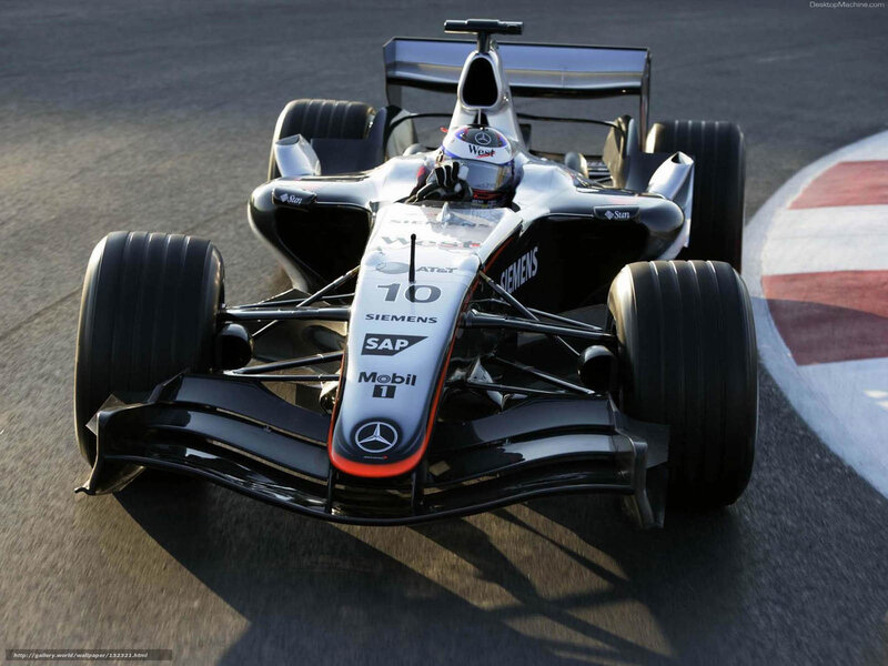 Mercedes Formula 1 car on track