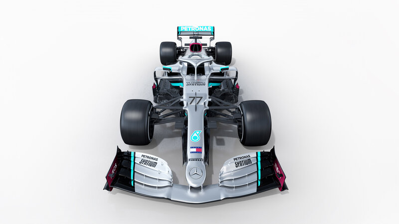 Mercedes Formula 1 Car — Silver, Neutral, 3d Render