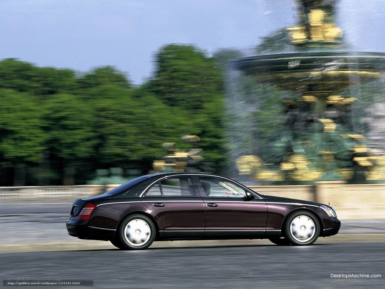Mercedes-Maybach driving in Paris