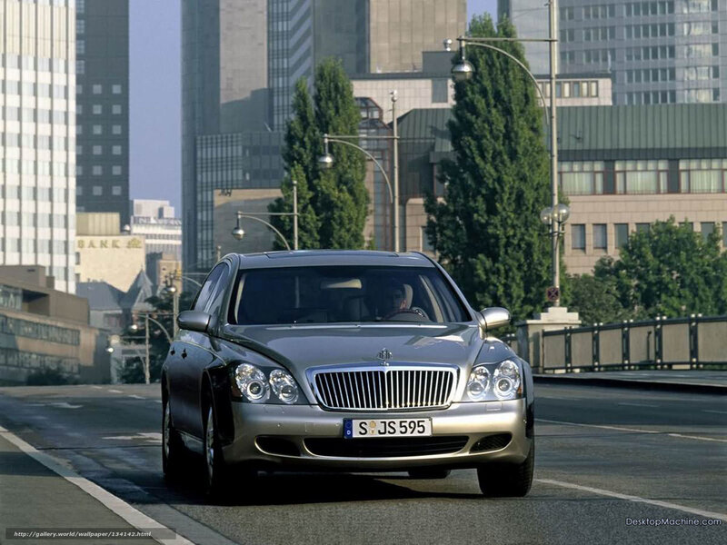 Mercedes-Maybach on city street
