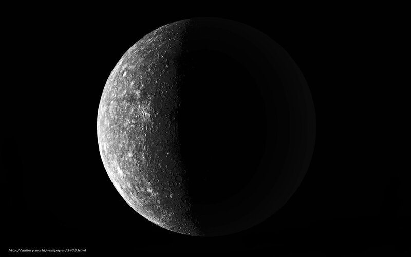 Mercury in grayscale
