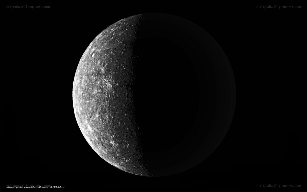Mercury in grayscale