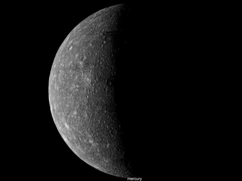 Mercury Planet Surface — Gray, Dramatic, Photograph