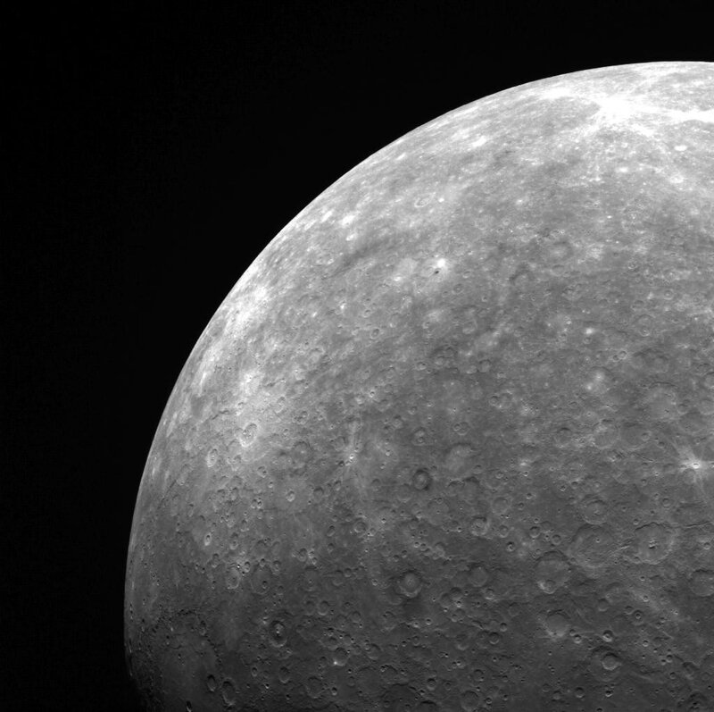 Mercury Planet Surface — Gray, Dramatic