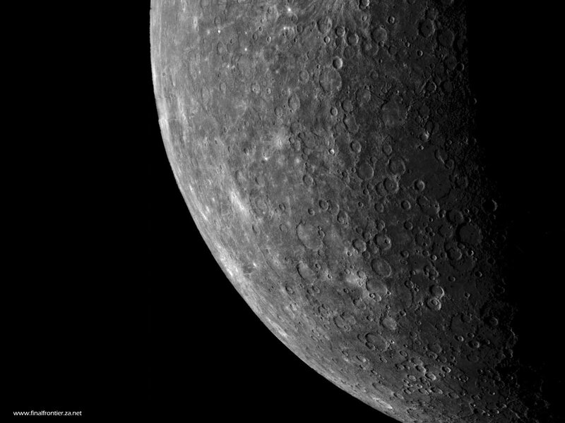 Mercury's cratered surface