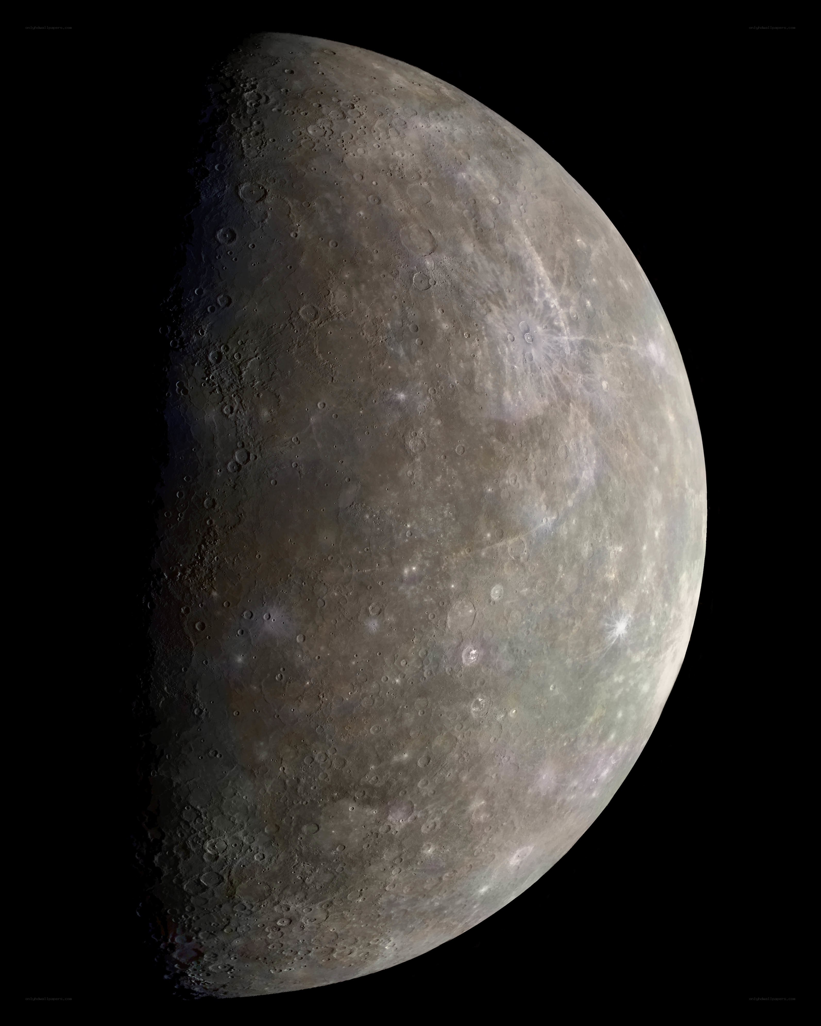 Mercury's cratered surface