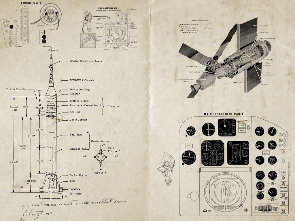 Mercury spacecraft diagram