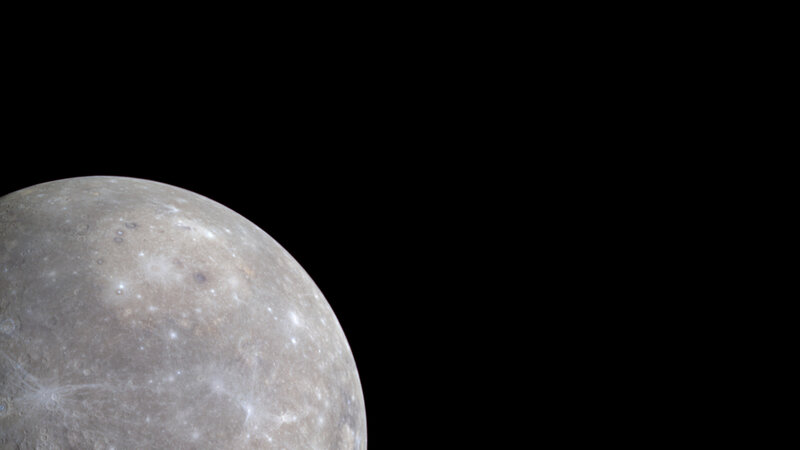 Mercury surface view