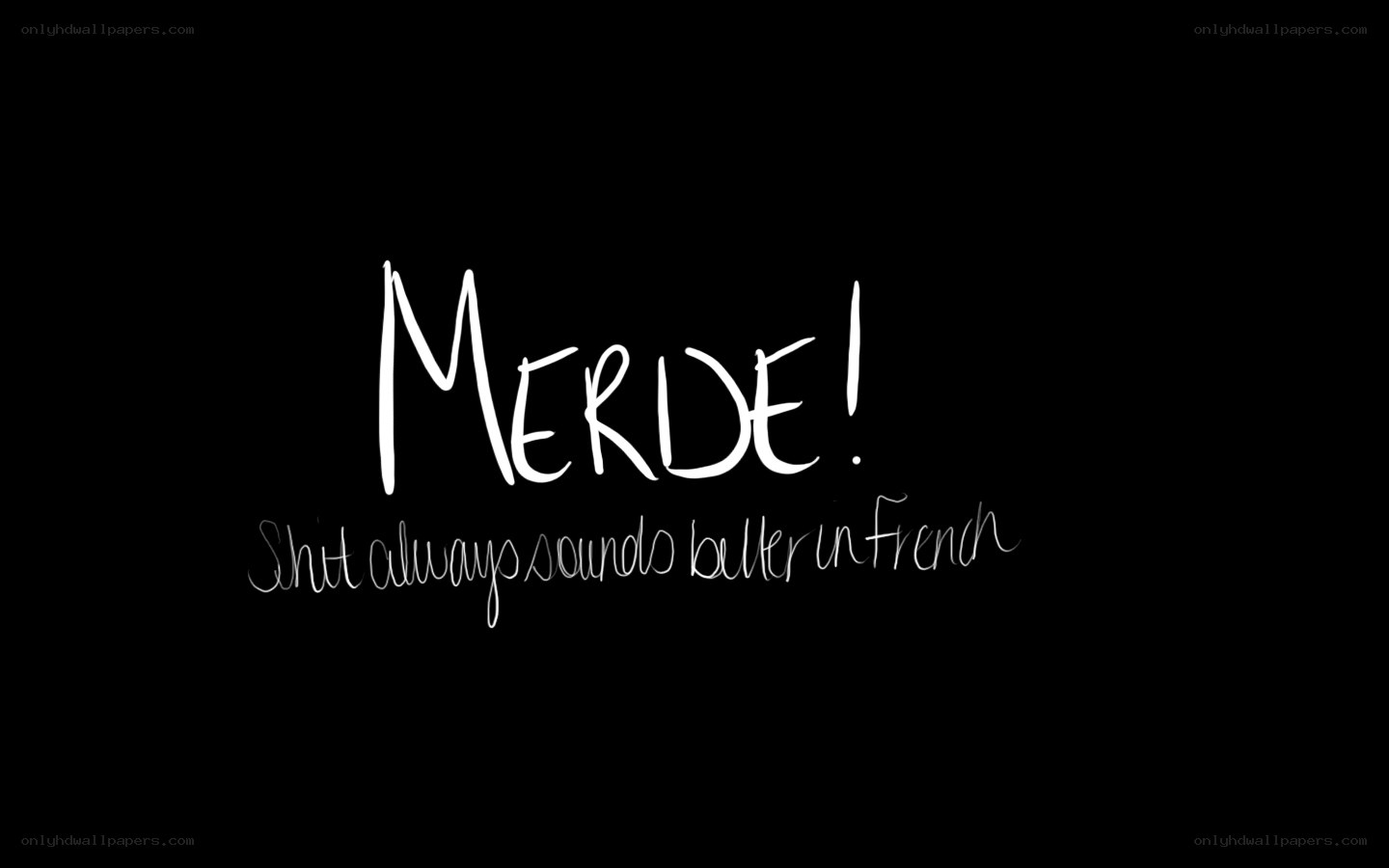 Merde! in French