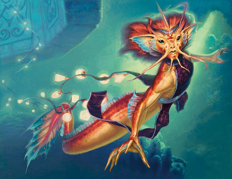 Merfolk Creature with Lights