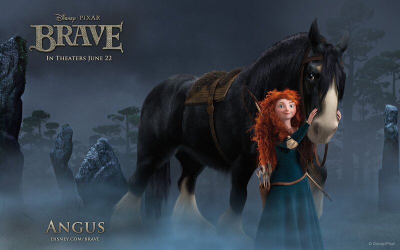 Merida and Her Horse — Blue