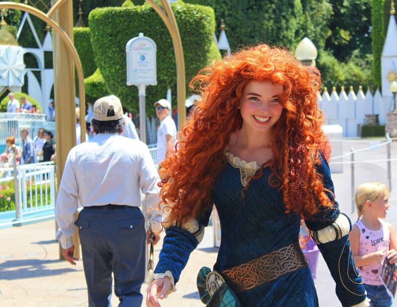 Merida character at theme park