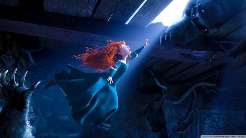 Merida Falling in Cave