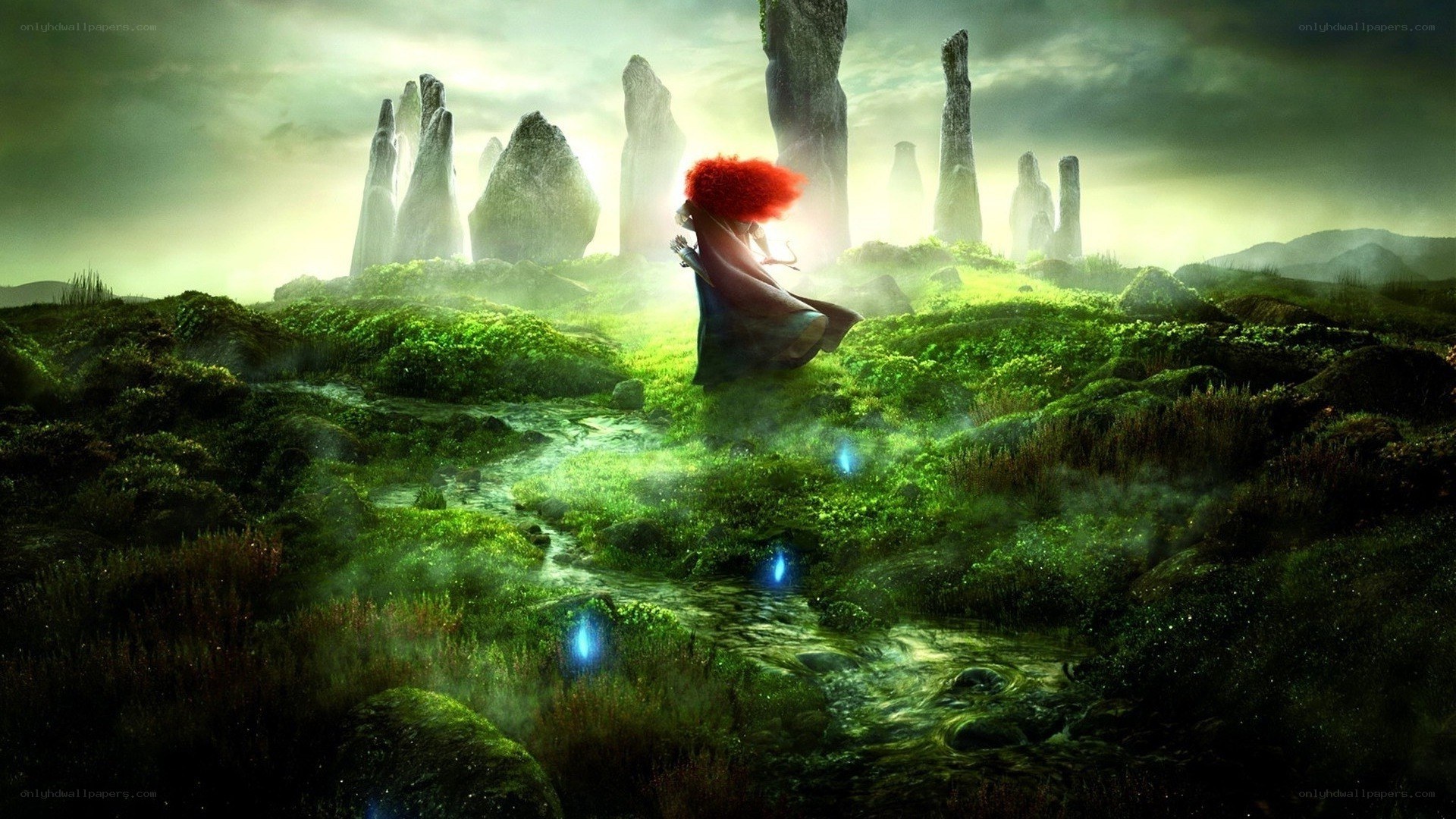 Merida in a mystical landscape