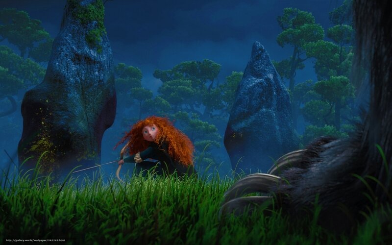 Merida in the forest