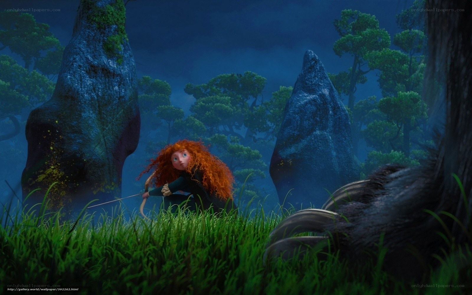 Merida in the forest