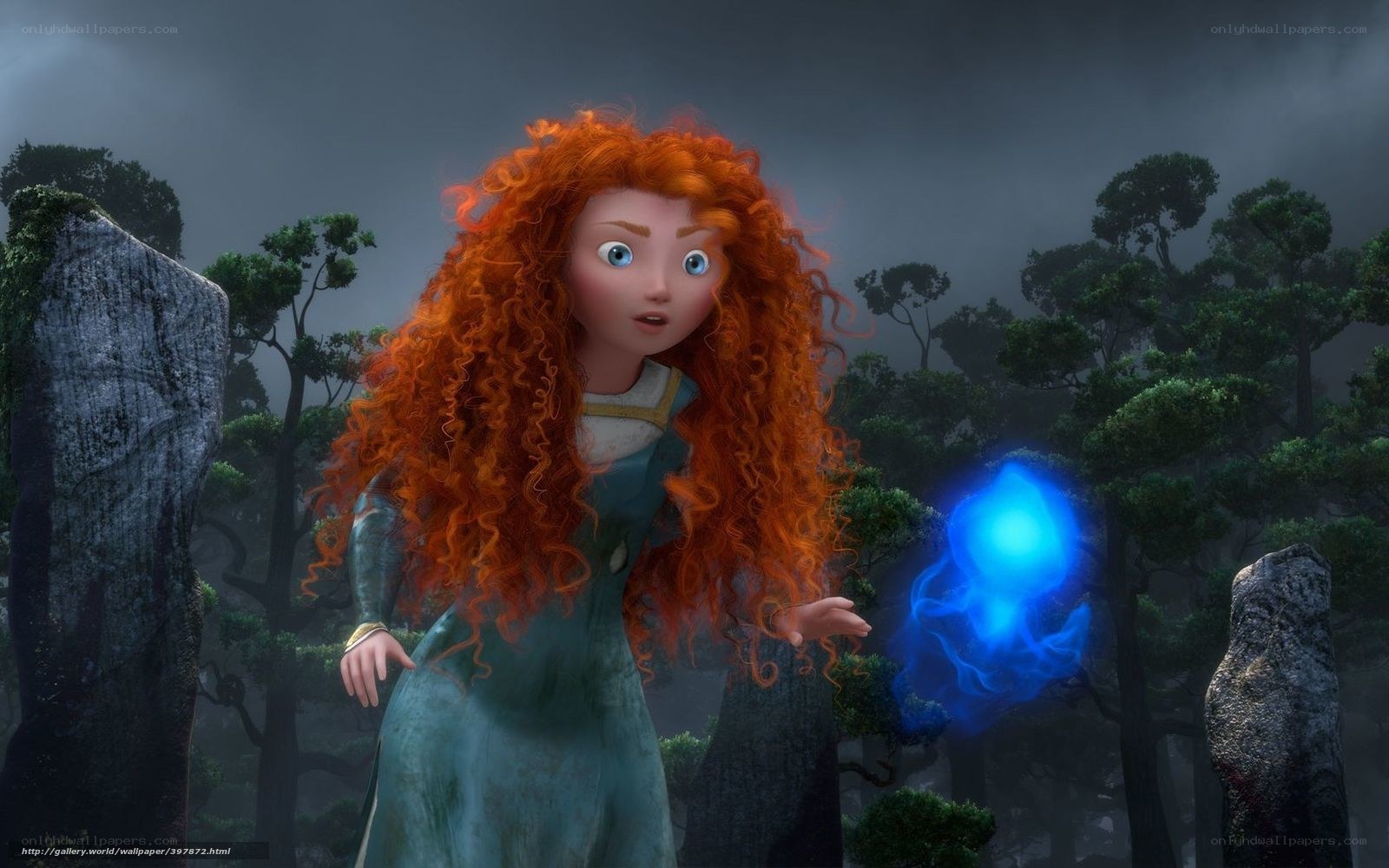 Merida in the mystical forest