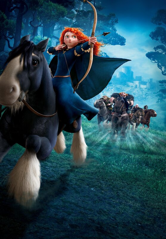 Merida on horseback with archery