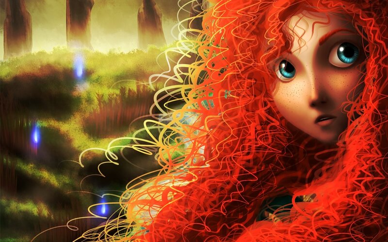Merida with Red Hair — Dramatic