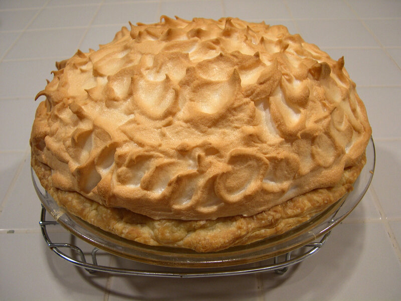 Meringue Pie on Cooling Rack
